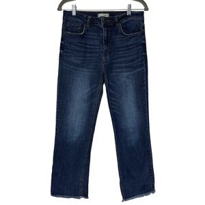 {Harper} "High Rise Straight" Straight Leg Stretch Denim Jeans